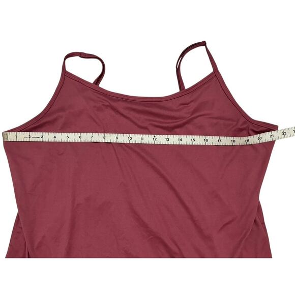 Plus Size Basics Womens 2X Cotton Tee Shirt Cami Bundle Pink Green Layering - Picture 11 of 13